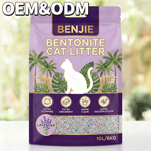 Litière pour chat en bentonite naturelle, 10L, anti-odeur, agglomérante forte, sans poussière, en forme de boules, OEM/ODM d'usine - Product Image 1