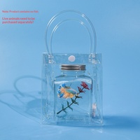 Bouteilles et petits aquariums portables pour poissons Betta, en gros et à prix abordable, avec sacs en plastique pour l'emballage de poissons vivants et la présentation ornementale