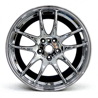 Velg Tempa Cekung Berlapis Krom 18-24 Inch 5x114.3 5x112 5x120 Monoblock untuk Mazda RX-7 Toyota GR Corolla