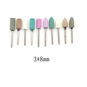 100 pièces assorties pointe montée meule tête roue caoutchouc cuir pointes de polissage ajustement <span class=keywords><strong>Dremel</strong></span> meuleuse électrique outil rotatif - Product Image 5