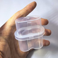Boîte de rangement en plastique à 2 compartiments pour petits flacons de 3 ml et 10 ml, idéale pour l'emballage portable de poudre lyophilisée de peptides - Vente en gros
