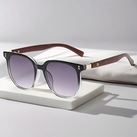 2025 lunettes de soleil rétro pour hommes femmes haut de gamme nouveau cadre en bois grand visage minceur Look Protection UV