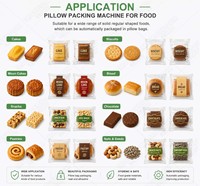 Machine d'emballage horizontale MAYBOOM pour sachets individuels de chocolat, barres protéinées et petits pains