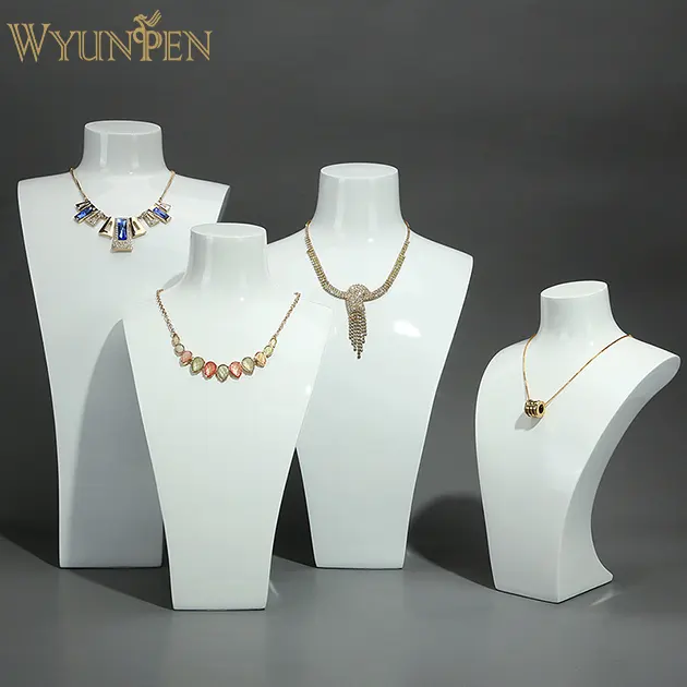 WYP Customized high quality handmade elegant jewelry necklace display bust jewelry display mannequin