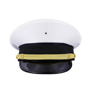 Classic White Navy Captain Party <strong>Hats</strong> for Sailor Themed Celebrations and Costumes - Product Image 2