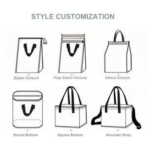Heavy Duty Insulated Thermal Cooler Bag Wholesale Premium Non-Woven Aluminum Film Insulated Cooler Bag with Zipper - Product Image 4