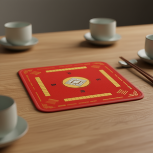 เสื่อไพ่นกกระจอกจีนคลาสสิก ผ้าสี่เหลี่ยมกันลื่น อุปกรณ์เสริมสำหรับโต๊ะ ดีไซน์แบบดั้งเดิม 202502358249 - Product Image 2