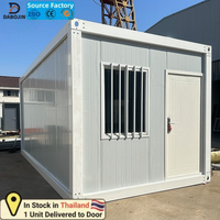 Maison conteneur préfabriquée antichoc de 10 et 20 pieds, détachable, pour usage extérieur, en stock en Thaïlande
