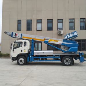 Máquina de elevación de construcción JIUHE, camión de operación de gran altitud <span class=keywords><strong>con</strong></span> <span class=keywords><strong>elevador</strong></span> de escalera aérea de 45m, camión <span class=keywords><strong>elevador</strong></span> eficiente - Product Image 2