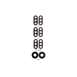 Obiettivo della fotocamera posteriore per <span class=keywords><strong>Iphone</strong></span> <span class=keywords><strong>X</strong></span> XS MAX posteriore della fotocamera <span class=keywords><strong>Cover</strong></span> vetro Xr obiettivo della fotocamera posteriore con adesivo - Product Image 1