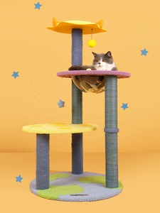Neues Design Katzen turm Blume POST BOX Klettern Haus Sisal Cat Scratcher Klettern Haustier Kratz baum - Product Image 5