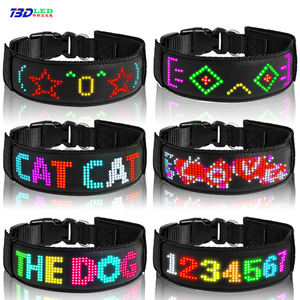 Collar de perro LED iluminado, aplicación de cambio de escritura, Collar de mascota brillante, pantalla LED programable, nombres en movimiento, collares LED personalizados - Product Image 6