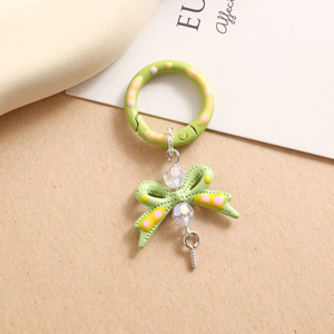 귀여운 나비 펜던트 키체인 DIY 금속 라이트 키체인 만화 스타일 실크스크린 프린팅 - Product Image 2