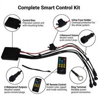 Kit d'éclairage de jantes de voiture ultra lumineux Kingshowstar DC12V 5 rangées blanc pur pour camions, SUV et 4x4 - Stock entrepôt extérieur