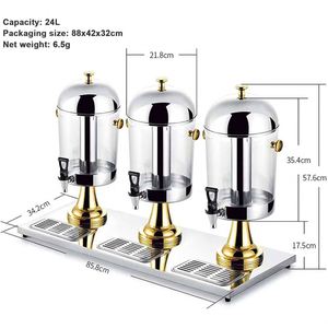 Dispensador de Bebidas Comercial de 8L al por Mayor de Fábrica, Dispensador de Bebidas con Grifo de Plástico, Dispensador de Jugos para Catering y Buffet - Product Image 4