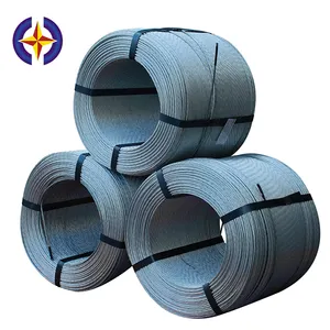 7 strand zinc coated steel strand hot dipped galvanized wire manufacturers