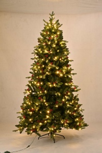 Cây thông Noel cao cấp bán buôn, hình dạng đặc biệt, chất lượng cao, trang trí sẵn đèn <span class=keywords><strong>LED</strong></span>, chất liệu PE & PVC pha trộn - Product Image 2