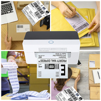 Xprinter XP-D463B BT USB Mini imprimante d'étiquettes d'expédition Rouleaux de papier thermique d'adresse pour code-barres et impression