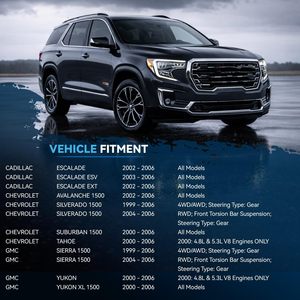 Kit de suspension avant AWD Detroit Axle 13 pièces pour Silverado/Sierra/GMC/Aveo/Suburban/Yukon XL/Tahoe/Escalade/ESV/EXT – Bras supérieurs/inférieurs - Product Image 2