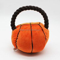 Fabricants fournitures directes son pour animaux de compagnie balle grinçante en peluche mignon doux interactif traiter en peluche corde chien jouet