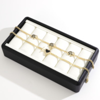 Bracelet CM Oro Laminado plaqué or 14K pour femme, motif éléphant et cœur noir, fermoir OT, style cubain superposé, bijoux de mode pour femme, vente en gros