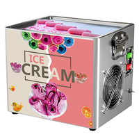 Mini machine à crème glacée d'usine à haute productivité nouvelle sorbetière à rouleaux bon marché à vendre pour un usage domestique petite entreprise lait élevé