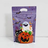 Nouveaux sacs d'emballage cadeau pour Halloween, sacs pour bonbons, biscuits, chips et snacks, sacs d'emballage alimentaire à motif citrouille