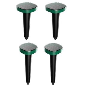 도매 4팩 360도 초음파 태양광 동물 퇴치기 태양광 + 충전식 배터리 친환경 ABS 소재 새 퇴치기 - Product Image 1