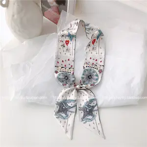 春夏塔罗牌印花围巾多功能装订袋带丝带小围巾发带头饰 - Product Image 4