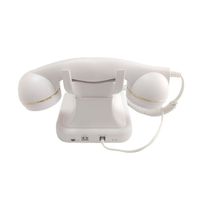 Téléphone filaire classique antique PEAKSOUND en ABS avec messagerie vocale et recomposition, design de bureau, pour événements de mariage, Halloween, livre d'or