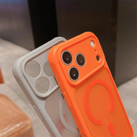 Coque de téléphone de luxe mate rigide translucide pour iPhone 17 16 15 14 Pro Max, compatible avec la charge magnétique, transparente et antichoc