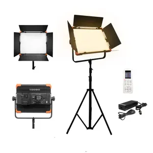 Bi color video shooting lights wireless dmx control 120w TV shows led panel light 2700-7500k portable daylight lamp for photo