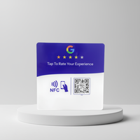 TAG 213 TAG 215 TAG 216 Plaque NFC multiplateforme pour les médias sociaux et les avis Google avec autocollant au dos