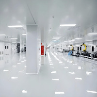 Luminaires LED pour salles blanches, étanches IP65, sans scintillement, 2x2 pieds, 40W, 5600lm, UGR22, durée de vie de 50 000 heures, pour hôpitaux et laboratoires