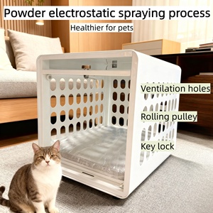 Cage en acier ventilée et verrouillable pour petits animaux, enclos intérieur anti-rongeurs pour lapins, furets et autres petits animaux - Product Image 3