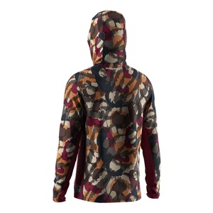 Chemise de pêche à séchage rapide avec sublimation UPF 50, chemise de performance à manches longues avec capuche et masque facial pour la pêche - Product Image 4