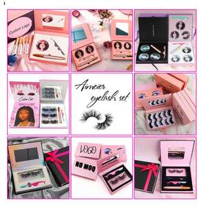 Lashes3d nerz großhandel verkäufer kostenloser proben mit fällen privtate label led wimpern paket lashbox verpackung - Product Image 6