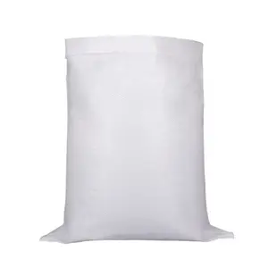 चीन कारखाने क्लासिक डिजाइन recyclable सफेद पीपी बुना सस्ते चावल बैग