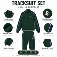 Ensemble Homme 2 Pièces : Sweat-shirt Col Montant Demi-Zip et Pantalon de Survêtement Ample – Tenue Décontractée Sportive Streetwear