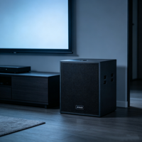 Système de haut-parleurs de scène passifs à ligne acoustique avec subwoofer 2000W de puissance de crête, 138dB SPL, woofer néodyme 15 pouces, en contreplaqué de bouleau et polyurée