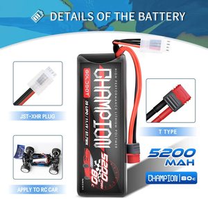 ที่มีคุณภาพสูง3วินาทีLipo 5200มิลลิแอมป์ชั่วโมง80C 11.1โวลต์RC Lipo<span class=keywords><strong>แบ</strong></span><span class=keywords><strong>ต</strong></span>เตอรี่กรณียากแพ็คที่มีการเชื่อมต่อสำหรับรถRC - Product Image 5