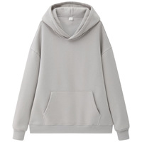 Ensemble sweat-shirt et pantalon décontracté pour homme, hiver, en coton épais doublé de polaire, couleur unie