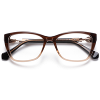 Monture de lunettes Elan Optical YB8503, modèle œil de chat classique populaire pour femmes, monture intégrale en acétate avec métal, livraison rapide.