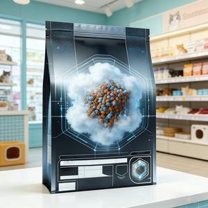 Custom Printed Logo Aluminum Plastic Side Gusset Pouch Resealable Zipper Top Stand up for Dog Cat Pet Food <b>Packaging</b> <b>Bag</b> - Product Image 5