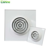 Diffuseur d'air carré moderne en plastique avec design carré extérieur et rond intérieur pour systèmes CVC extérieurs et applications en entrepôt