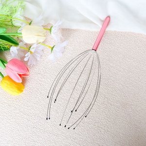 Gloway fabricante personalizado pulpo relajación cabeza pelo cuero cabelludo rasguño masajeador herramienta Metal cabeza masajeador con bolas de acero - Product Image 6