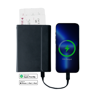Portefeuille RFID 3-en-1 avec porte-cartes, chargeur portable 4000 mAh et fonction de localisation de passeport - Product Image 3