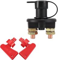 Isolateur de batterie 12V 24V, interrupteur de coupure de courant, interrupteur de coupure de batterie à clé avec 2 clés amovibles, étanche (M10)