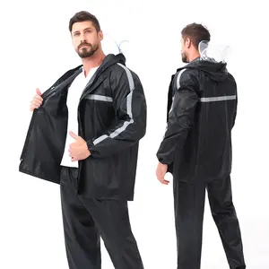 Large Quantity And Good Price Suit Portable Breathable Rain Coat with Hood