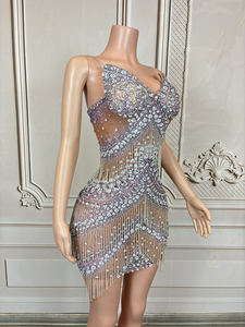 Novance Y4532-B toptan lüks giyim kokteyl elbiseleri resmi zarif parti moda doğum günü klas Rhinestone elbise - Product Image 2